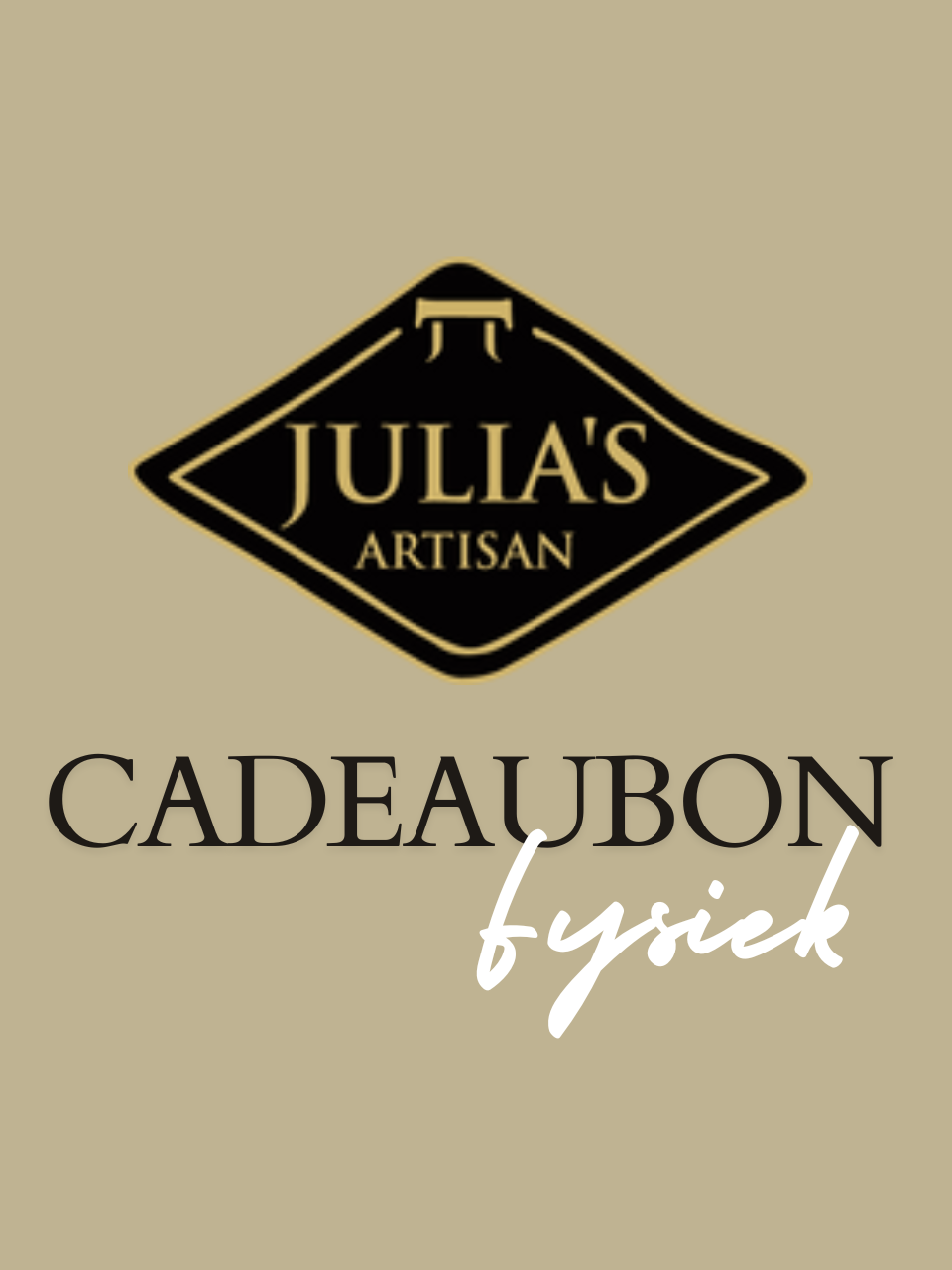 Julia's Artisan cadeaubon (fysiek)
