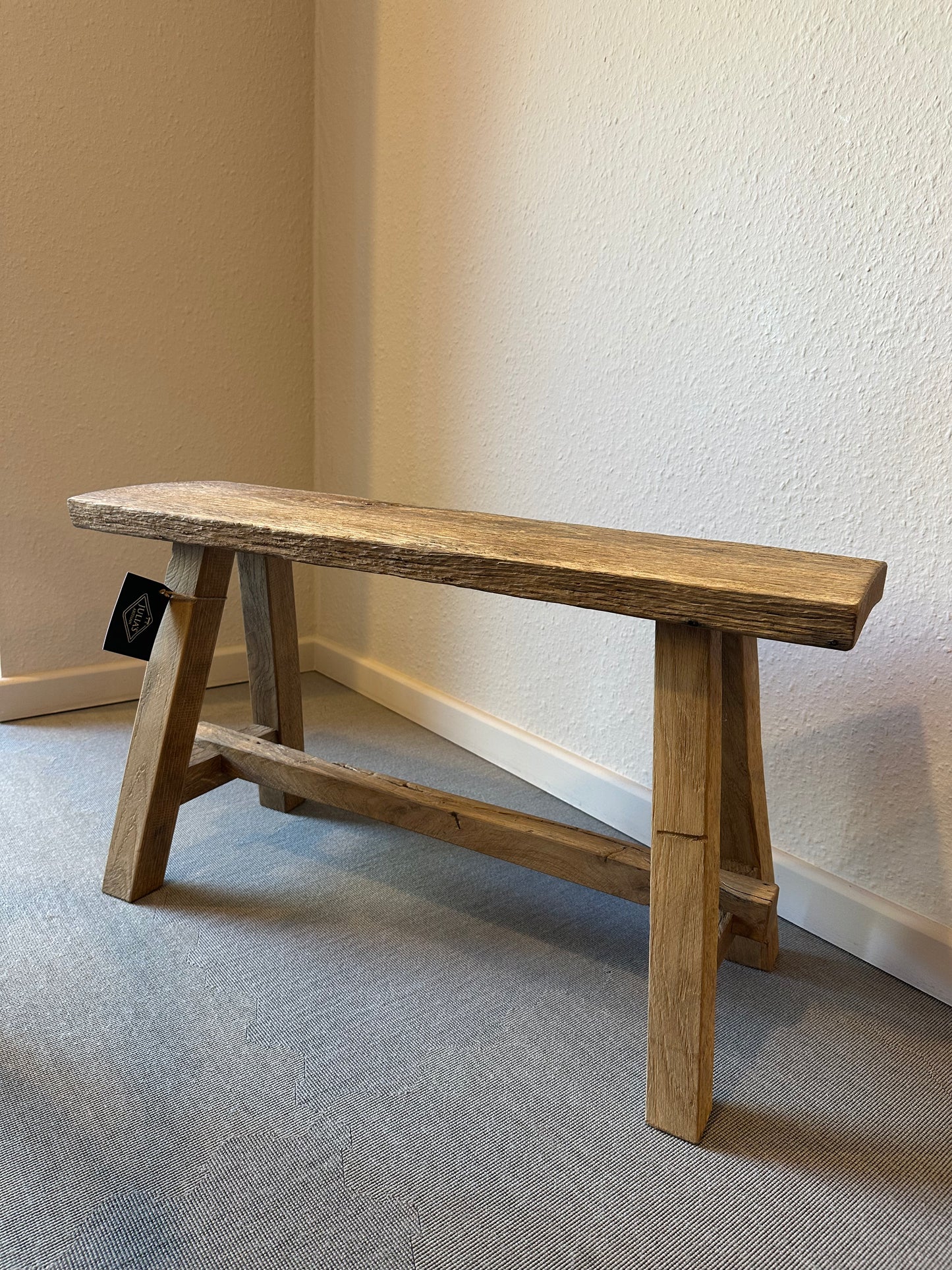 Oude eikenhouten bankje M