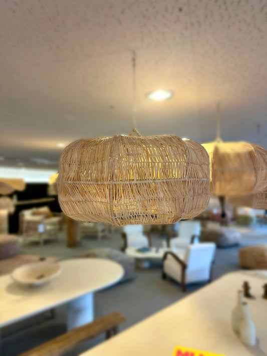 Raffia hanglamp Anaïs S