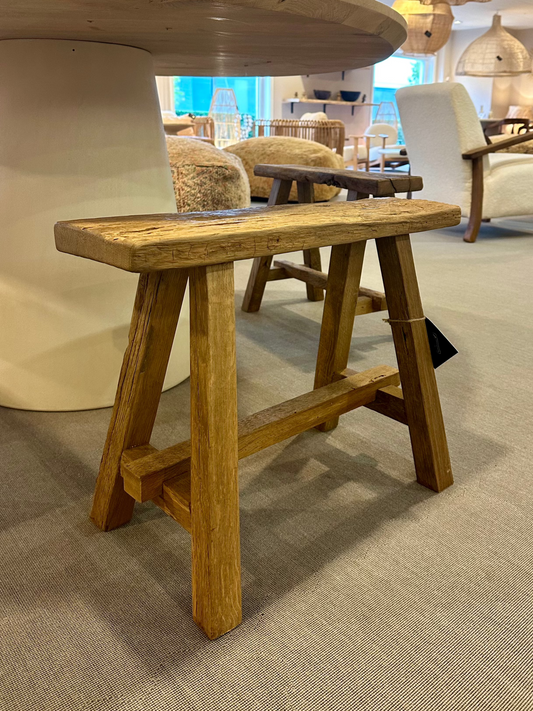 Oude eikenhouten bankje S