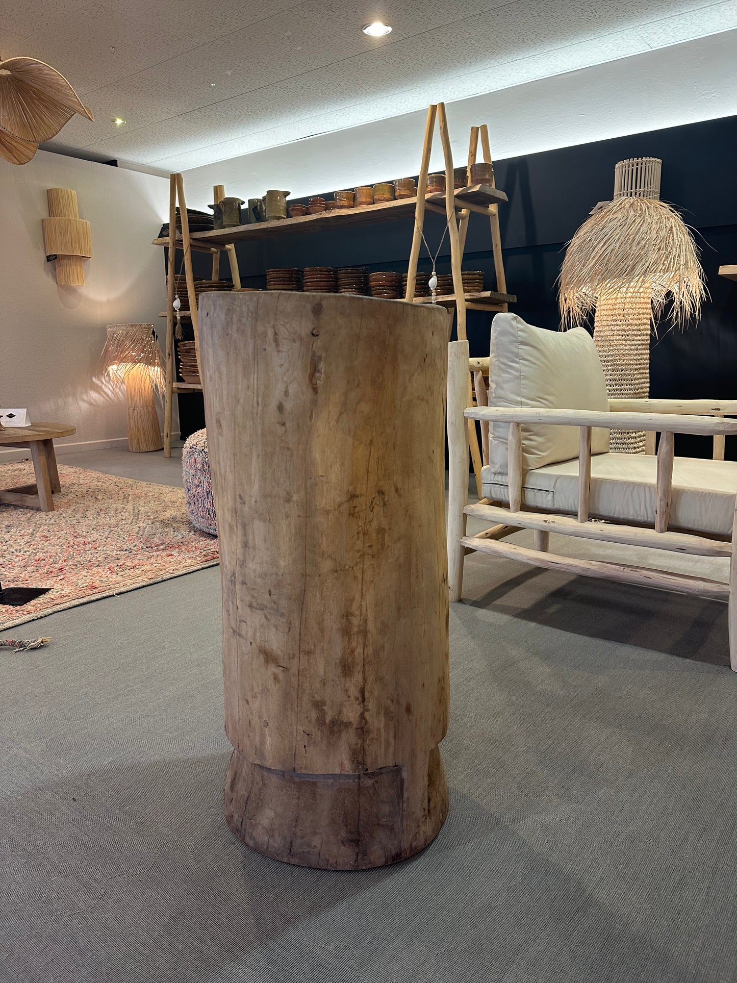 Authentieke houten pot L
